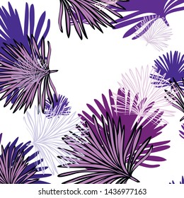 Summer tropical vector design for banner or flyer with exotic leaves.