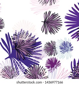 Summer tropical vector design for banner or flyer with exotic leaves.