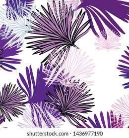 Summer tropical vector design for banner or flyer with exotic leaves.