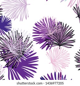 Summer tropical vector design for banner or flyer with exotic leaves.