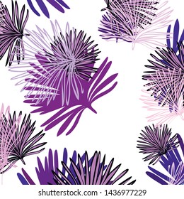 Summer tropical vector design for banner or flyer with exotic leaves.