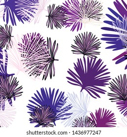 Summer tropical vector design for banner or flyer with exotic leaves.