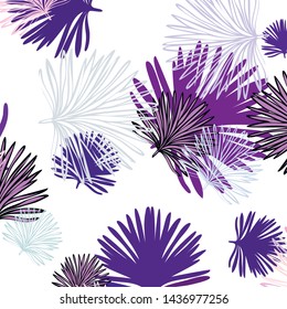 Summer tropical vector design for banner or flyer with exotic leaves.