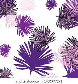 Summer tropical vector design for banner or flyer with exotic leaves.