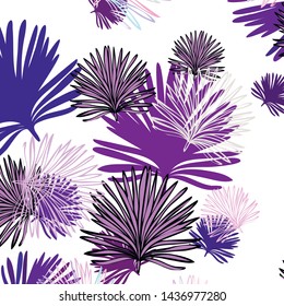 Summer tropical vector design for banner or flyer with exotic leaves.