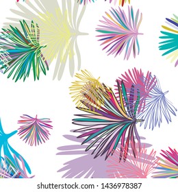 Summer tropical vector design for banner or flyer with exotic leaves.