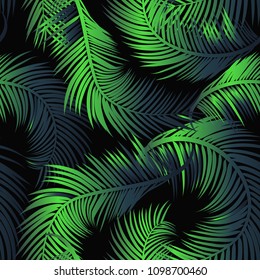 Summer tropical vector design seamless pattern.