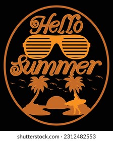 summer tshart art vector design