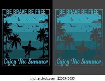 summer t-shirt and apparel trendy design with palm trees silhouettes, typography, print, vector illustration. 