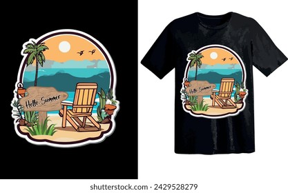 Summer t-shirt, Custom Summer t-shirt design