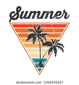 archivo vectorial de diseño de camisetas de verano 2023