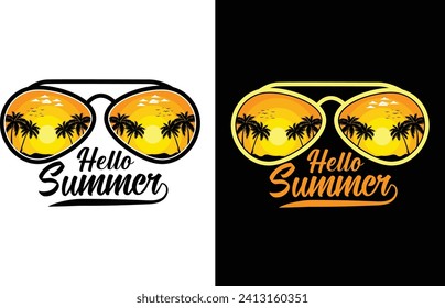 Summer t-shirt design and summer t-shirt design