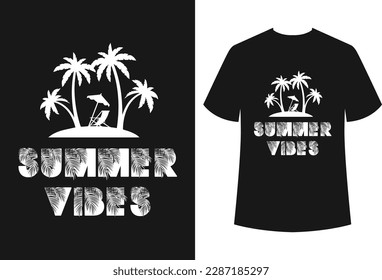 Summer t-shirt design for all types of commercial use and also the file is easily editable. The design is best for t-shirt businesses and personal use.