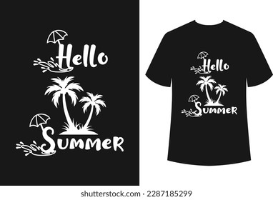 Summer t-shirt design for all types of commercial use and also the file is easily editable. The design is best for t-shirt businesses and personal use.