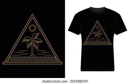 summer t-shirt design art vector