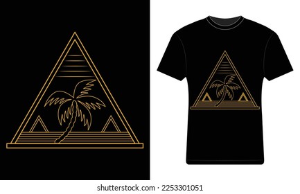 sommerliche T-Shirt-Design-Vektorgrafik