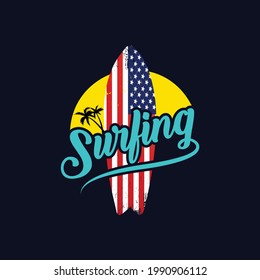 Summer T-shirt design with awesome colorful graphic and font.