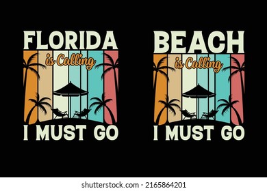 Summer T-shirt Design Beach surfing vector