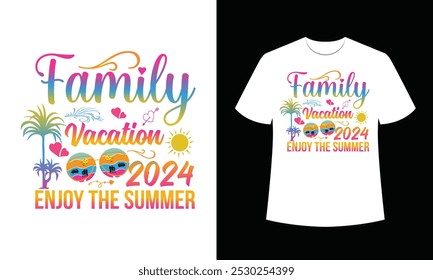 Summer T-shirt design, Beach Summer T-shirt, Vintage Typography T-shirt design, Summer Paradise, Surf Paradise, Sea Enjoy great Summer, T-shirt 