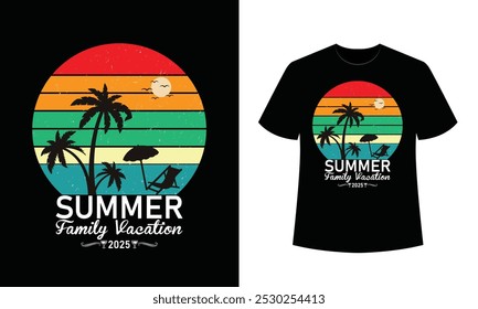 Summer T-shirt design, Beach Summer T-shirt, Vintage Typography T-shirt design, Summer Paradise, Surf Paradise, Sea Enjoy great Summer, T-shirt 