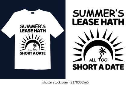 Summer t-shirt design. Best for fashion graphics, t-shirt prints, posters, stickers, décor elements, t-shirts, and prints.