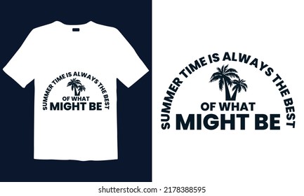 Summer t-shirt design. Best for fashion graphics, t-shirt prints, posters, stickers, décor elements, t-shirts, and prints.
