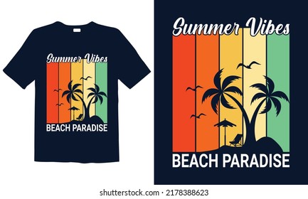 Summer t-shirt design. Best for fashion graphics, t-shirt prints, posters, stickers, décor elements, t-shirts, and prints.