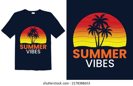 Summer t-shirt design. Best for fashion graphics, t-shirt prints, posters, stickers, décor elements, t-shirts, and prints.