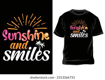 Summer t-shirt design. Best for fashion graphics, t-shirt prints, posters, stickers, Summer elements, t-shirts, and prints, Summer design, Vintage Summer, T-shirt Design.