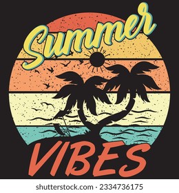 Summer t-shirt design. Best for fashion graphics, t-shirt prints, t-shirts, and prints.