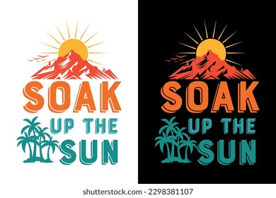 Summer t-shirt design bundle, summer beach vacation t-shirts, summer surfing t-shirt vector design