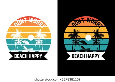 Summer t-shirt design bundle, summer beach vacation t-shirts, summer surfing t-shirt vector design