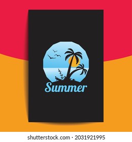 summer t-shirt design. summer design, cool summer, summer t-shirt design template, t-shirt design.