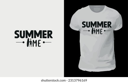 Summer T-Shirt Design. Benutzerdefiniertes T-Shirt-Design.