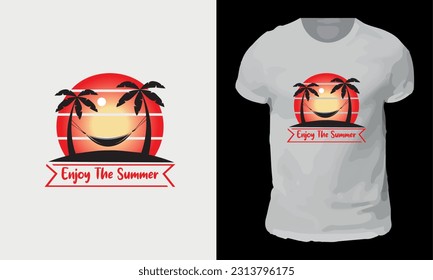 Summer T-shirt Design. Custom T-shirt Design.