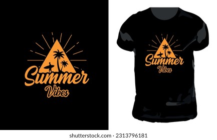 Summer T-shirt Design. Custom T-shirt Design.