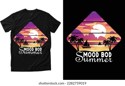 Diseño de camisetas de verano y camiseta personalizada 