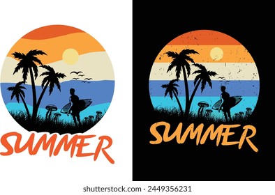 Summer T-shirt Design. Enjoy the summer.