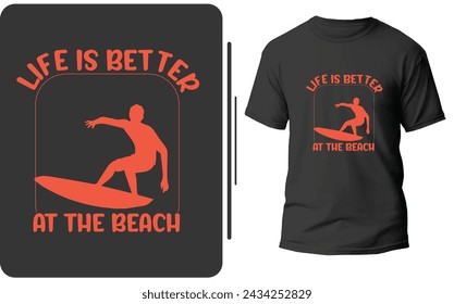 Summer t-shirt design and graphic vector