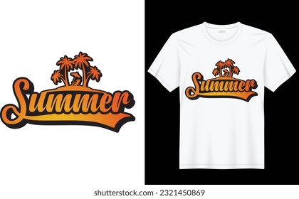 Diseño de camisetas de verano. Archivo listo para impresión de alta calidad. Este diseño increíble. Combinación de colores adecuada. Así que descárguelo ahora. Disfruta del verano.