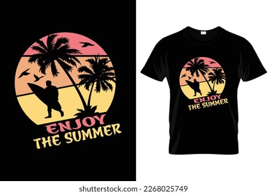 Diseño de camisetas de verano, idea de diseño de verano