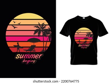Diseño de camiseta de verano para el amante del verano