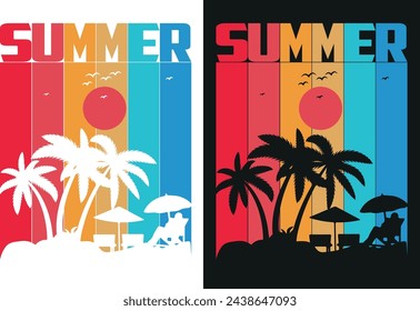 Summer T-shirt Design Outdoor, Nature