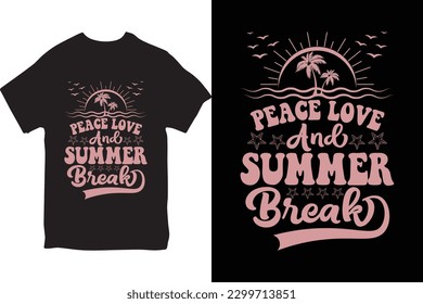 Summer T-shirt Design, Summer paradise, Surfing Paradise, Break The Waves, Sea Beach, California Beach, Santa Monica Beach, Enjoy Great Summer, T-shirt, Typography T-shirt Design