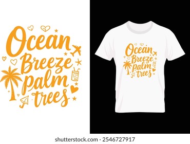Summer T-shirt Design or Summer poster Design or Summer illustration