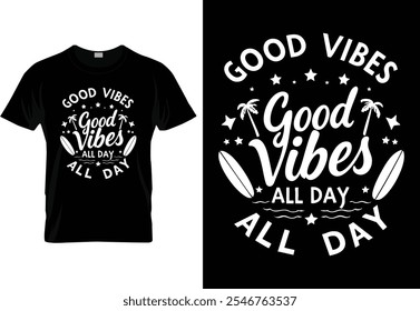 Summer T-shirt Design or Summer poster Design or Summer illustration
