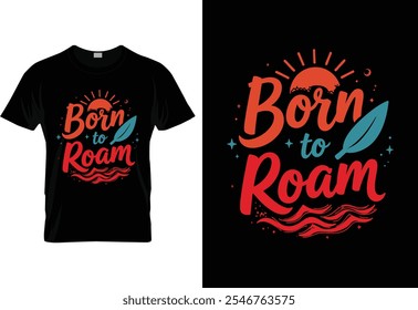 Summer T-shirt Design or Summer poster Design or Summer illustration