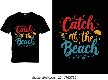 Summer T-shirt Design or Summer poster Design or Summer illustration