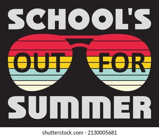 Summer Tshirt Design, School's Out For Summer.