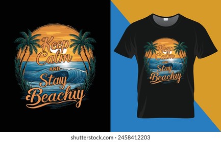 Summer T-shirt Design. Surfing Summer T-shirt Design.